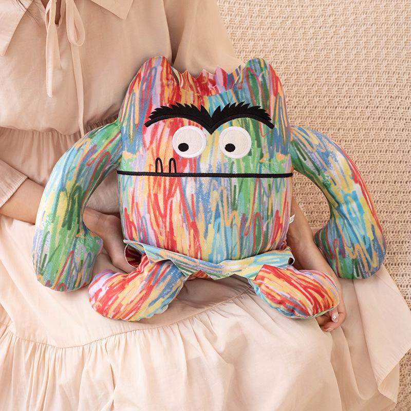

Emotion Little Monster Cartoon Plush Comfort Doll for Kids 15 cm 0.04 kg