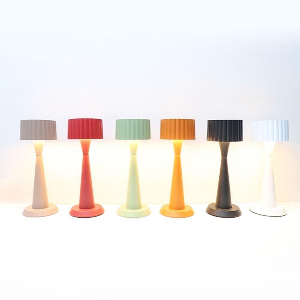 3 Colors Retro Table Lamp Cordless Dimmable Touch Desk Lamp Mood Lighting Wireless Lighting Bedside Ambient Light