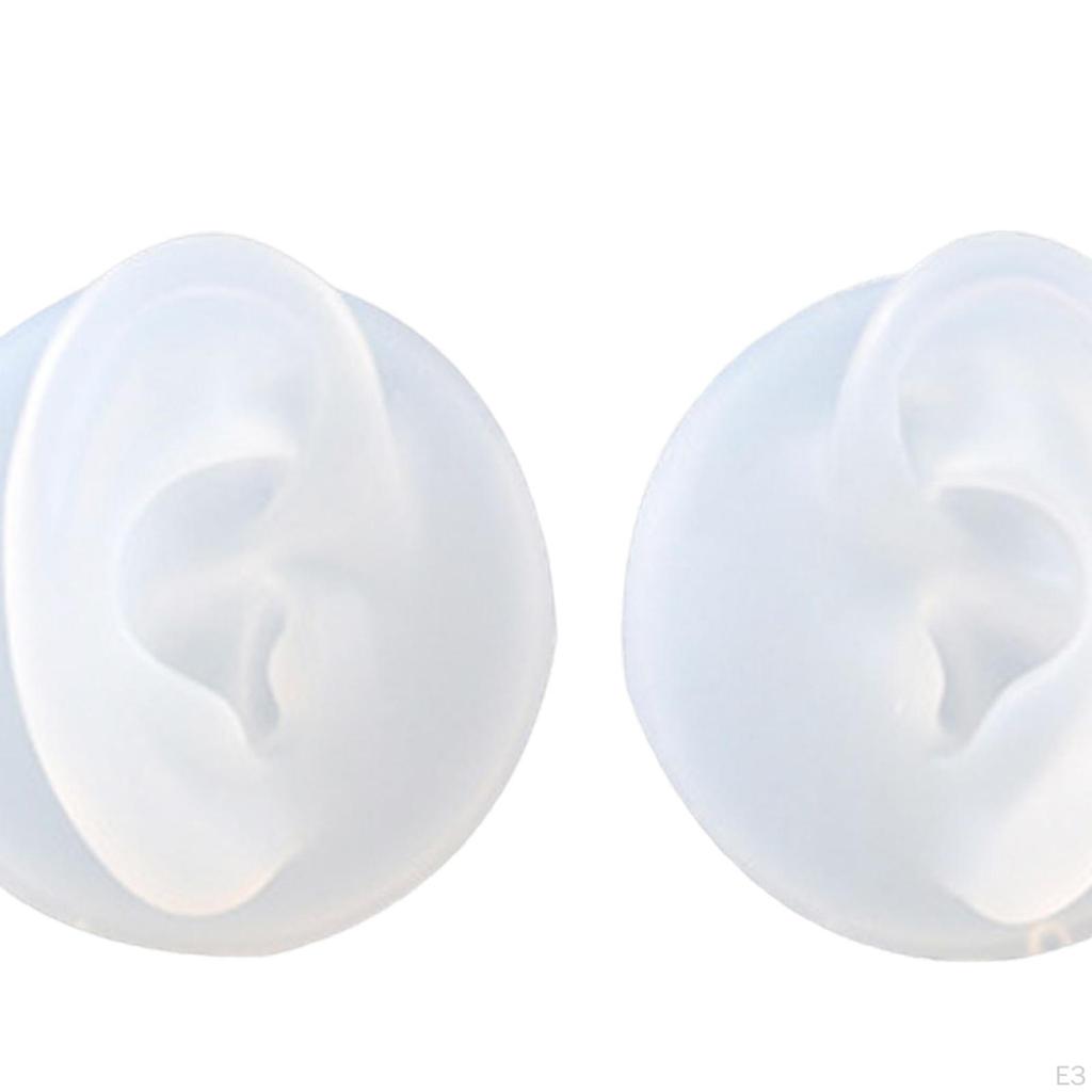 Silicone Ear Simulated S Display Photography Props Rubber Washable Right Left Reusable for