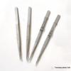 Stainless Steel Grooved Diamond Tweezers for Jewelry and Gem Picking