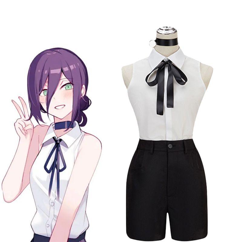 Stupendo Costume Cosplay di Reze da Chainsaw Man con Lavorazione Raffinata per Donna