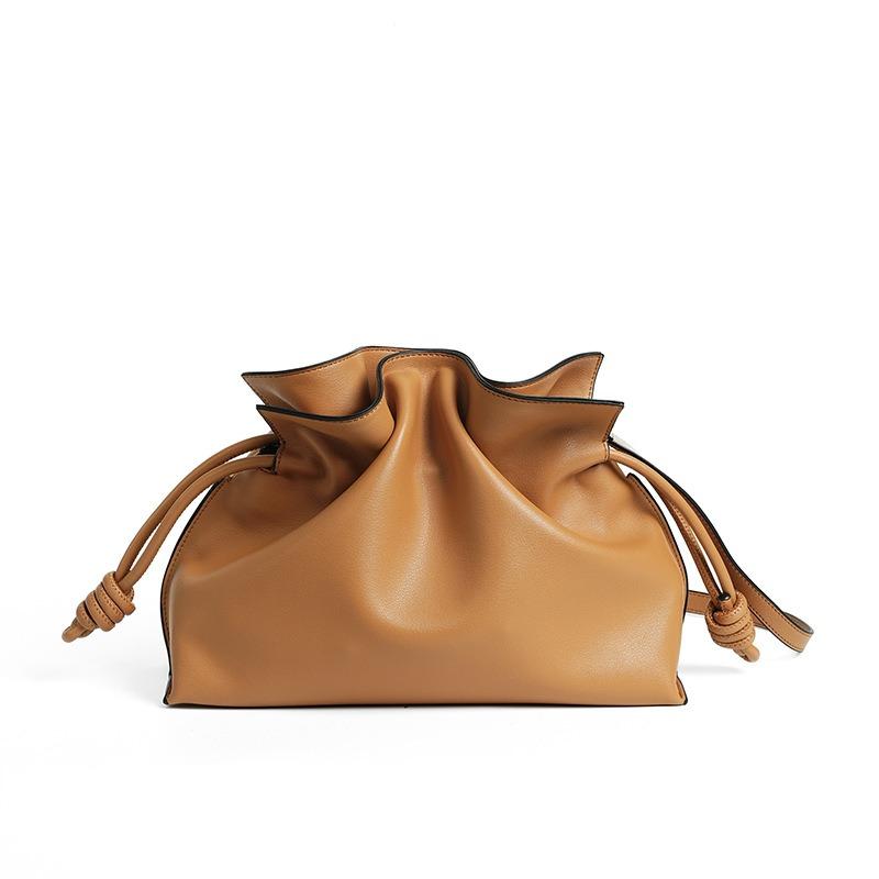 Kleine Zugbeutel-Wolkenbeutel-Gefühl lässige Damen-Kuhleder-Pendler-Umhängetasche Damen-Exquisite Messenger-Tasche