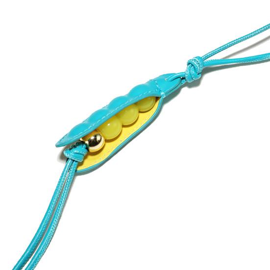 Pea Shell Bag Charm Cute Pea Beads Pendant Handmade Keychain Charm Accessory for Backpack Phone Handbag Decoration