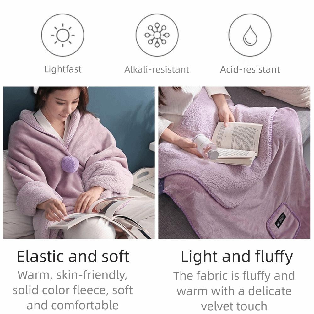 Waschbarer Wärmeschal Verdickter Plüschschal Hochwertige Decke Winter