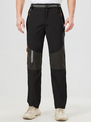 Men's Lightweight Waterproof Hiking Pants - Spring/Fall Quick-Dry, Fashionable Straight-Leg, European Sizes