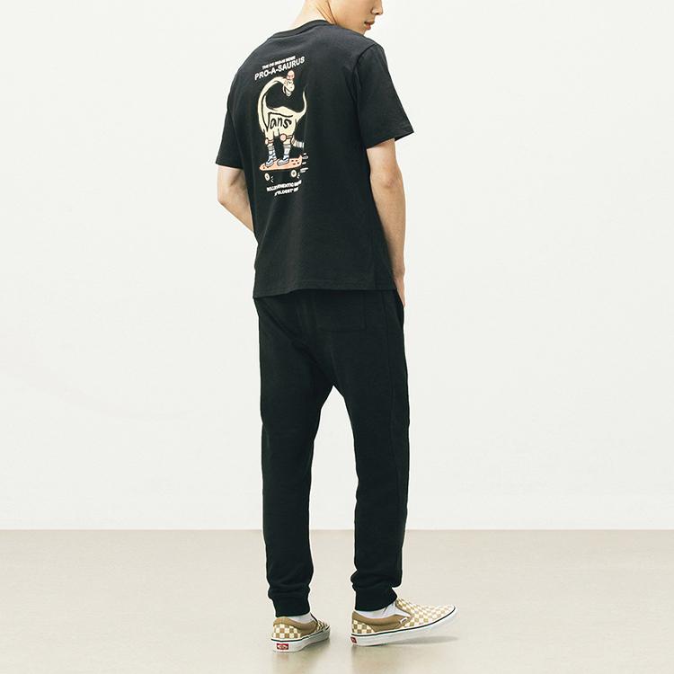 Vans T Shirts Unisex Black Crew Neck Moderate Straight Fit VN0A5F33BLK