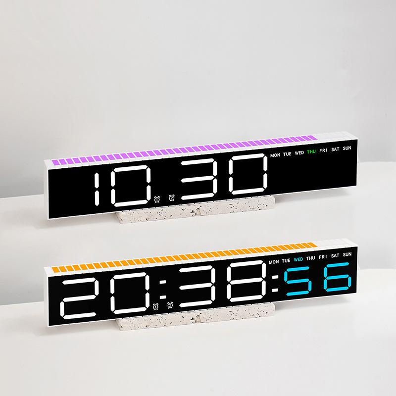 Creative LED Electronic Clock Pickup Clock Bedside Ornament Alarm Clock Light Electronic Clock Colorful
