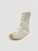 Retro Lace-Up Canvas Boots for Women Balletcore High Top Casual Shoes with Vintage Lace Details