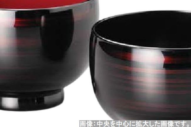 J-kitchens Mutsumi Saiha Bowls for Guests, Sandalwood (2 Bowls), 10.3cm, Hand-painted Lacquer, Made In Japan