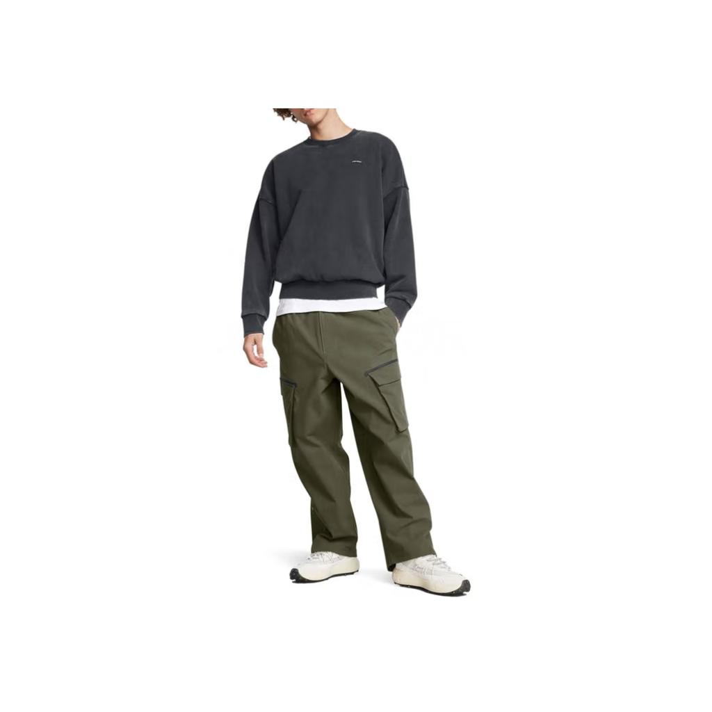 Under Armour Icon Training Crew Neck Pullover Sweatshirt Men Sweatshirt Black 1386553-001