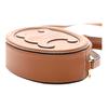 Celine Cuir Triomphe Oval Wallet With Gold Metal Details Women Shoulder Bag Brown 10I703DPQ-04LU