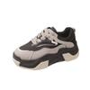 thick-soled black dad shoes women's 2025 new spring and autumn sports and leisure muffin bread shoes versatile height-increasing board shoes