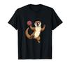 Handball Otter Cute Animal Sports Kids Children Summer Vacation Practice Cheering T-Shirt