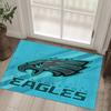 Philadelphia Eagles Design Kristall-Samt-Teppich Gemütlich Nicht?Rutschfester Teppich mit Aufdruck für Schlafzimmer Wohnzimmer Eingang