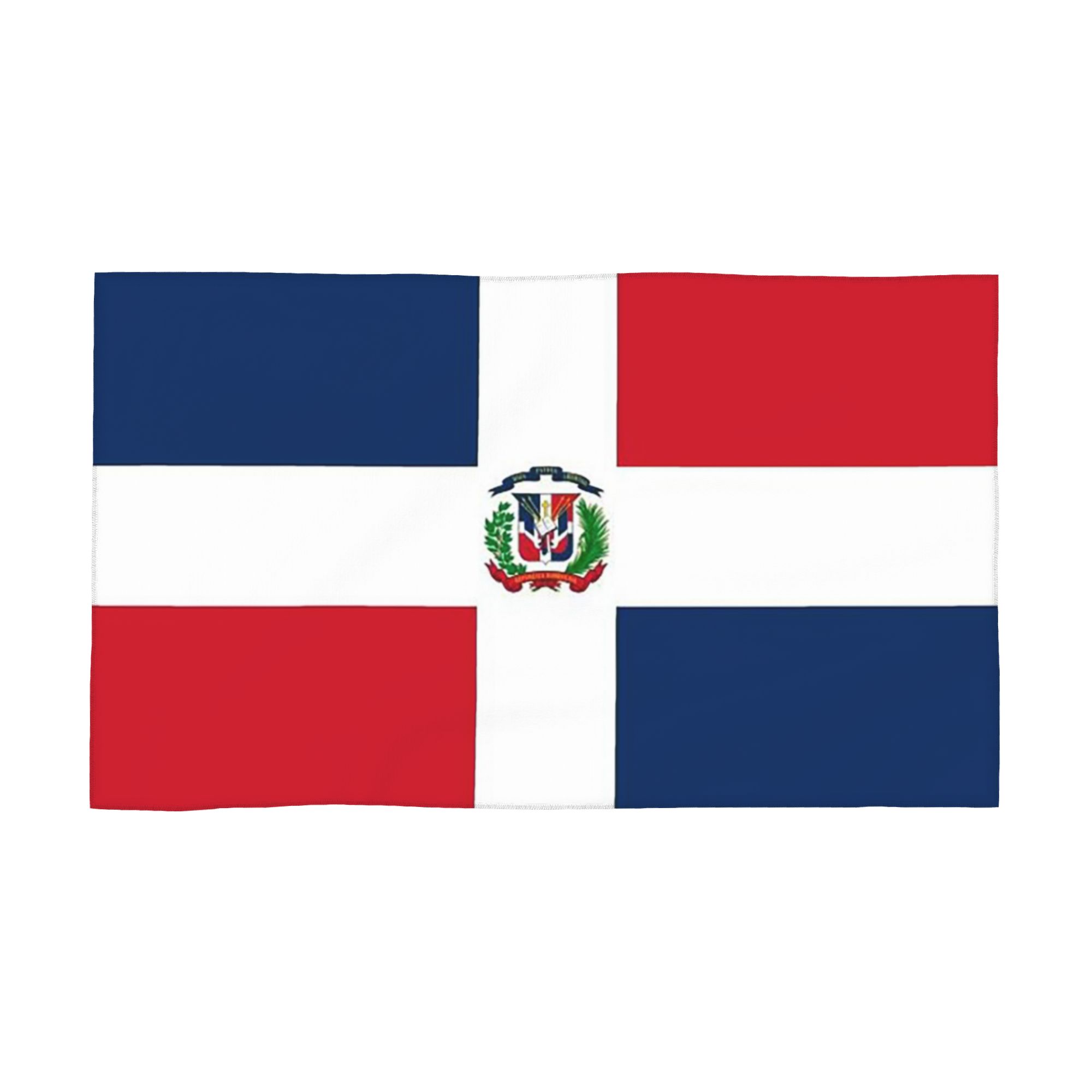 

Flag of the Dominican Republic Soft Face Towel Quick Dry Pool Bath Cotton Towels Absorbent W30*H60(CM)