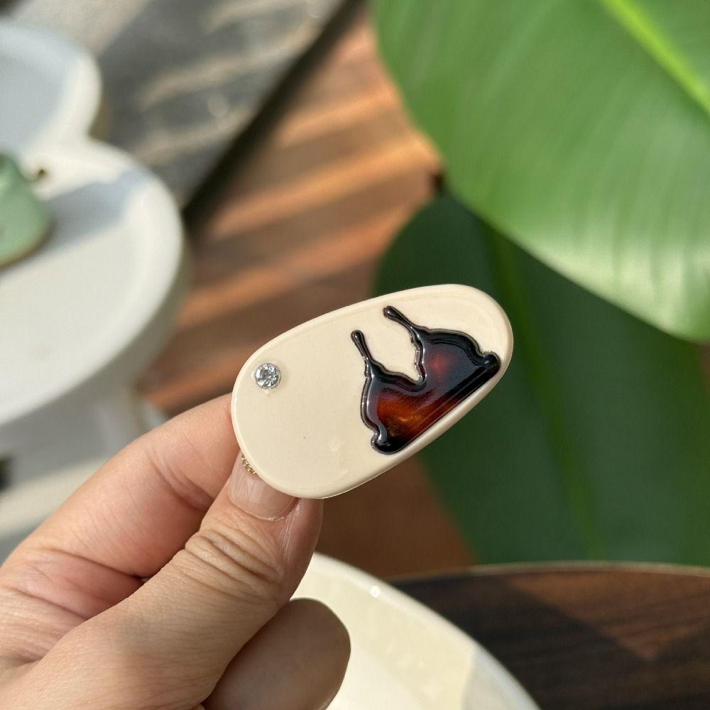 Acetate Lovely Barrettes Chocolate Cute Duck Clip Lovely Strawberry Side Clip  Hair Accessories