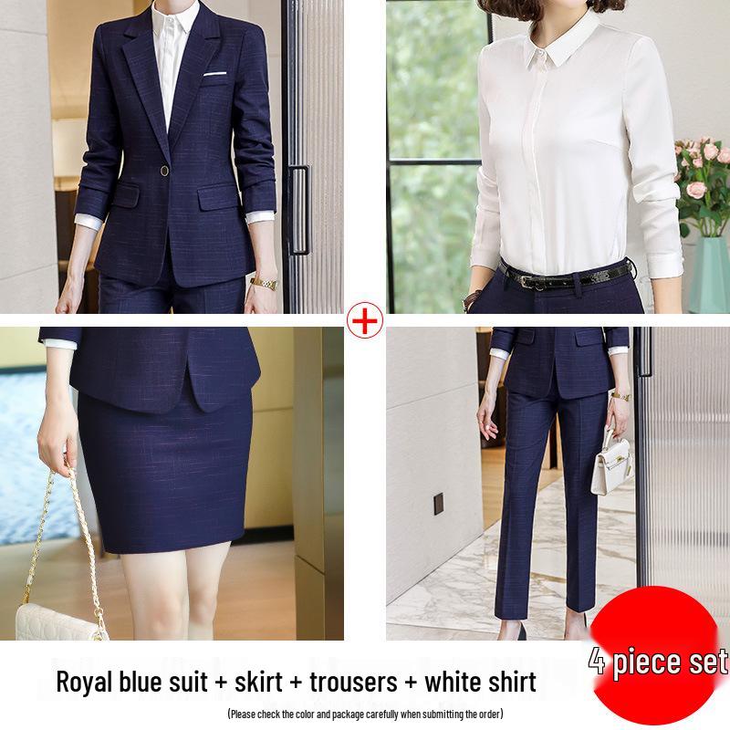 Women's Professional Autumn Suit Set: Office & Sales Formal Wear