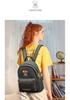 Korean Style Cute Bear Embroidery Backpack for Women - Large Capacity Soft Leather, Fashionable Casual Travel Bag