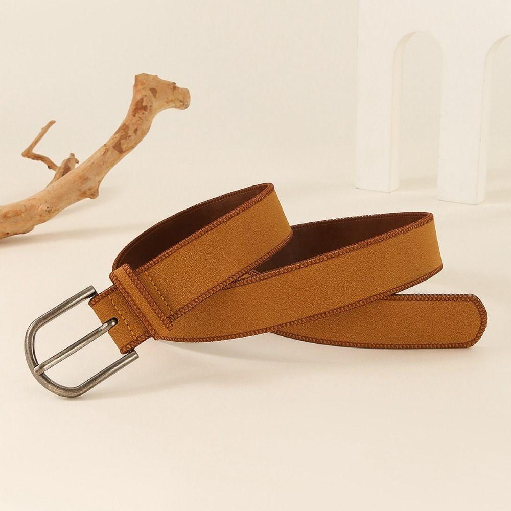 Retro Suede Belt PU Leather Waistband Fashion Frosted Waist Belt For Women