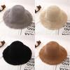 Style Versatile Hat Straw Woven Unique Brim Design Solid Color Hats Sunshade