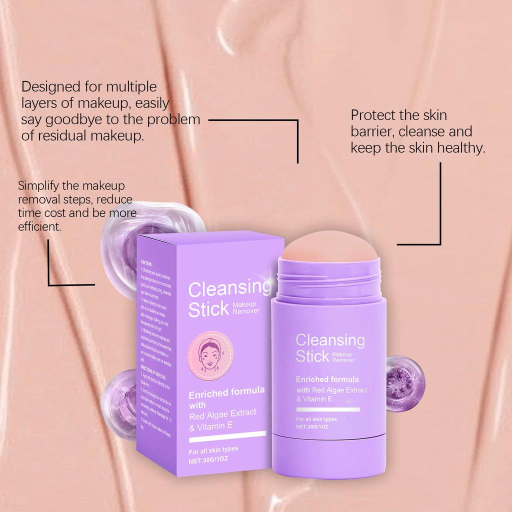 The Cleansing And Makeup Stick Gently Makeup From Sensitive Skin And Faces, Soothing The Face, Eyes And Lips. It's A New Choice For A Clear And