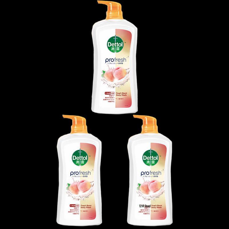 

Dettol Refreshing & Moisturizing Shower Gel - Sweet Peach (3 x 950g)
