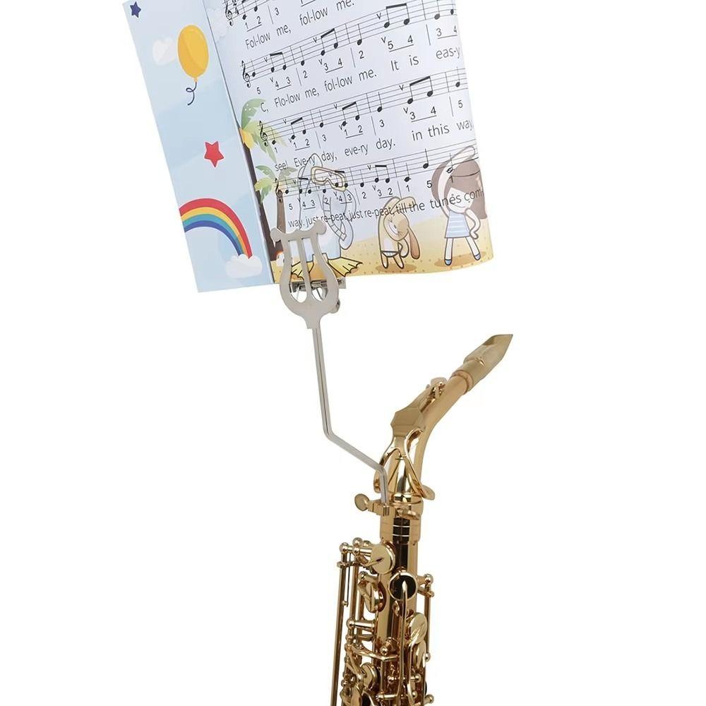 Music Stand Sax Marching Fixing Bracket Sheet Book Clamp Sheet Music Clip