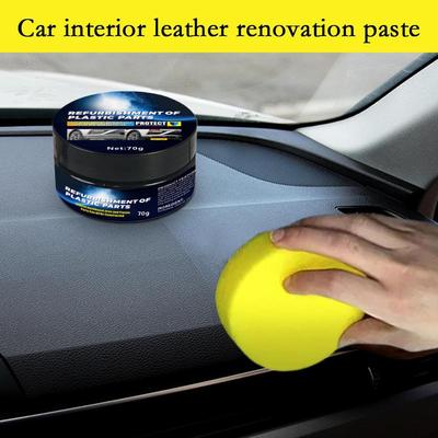 For Headlights Car Interior Restorer Car Dashboard Restorer 70g Automotive Wax Safe Long Lasting Cleaner Coating Paste