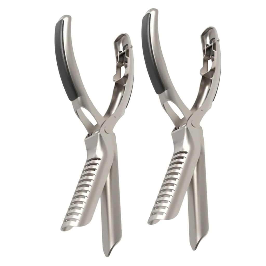 Professional BBQ Rib Skinner Kitchen Gadget Steel Construction For Perfect Rib Membrane Removal Ergonomic Clamp Tool