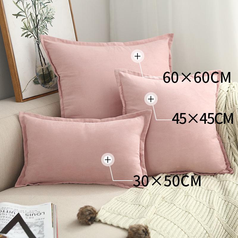 Față de pernă pătrată cu volane, lux nordic ușor, pentru canapea sau pat