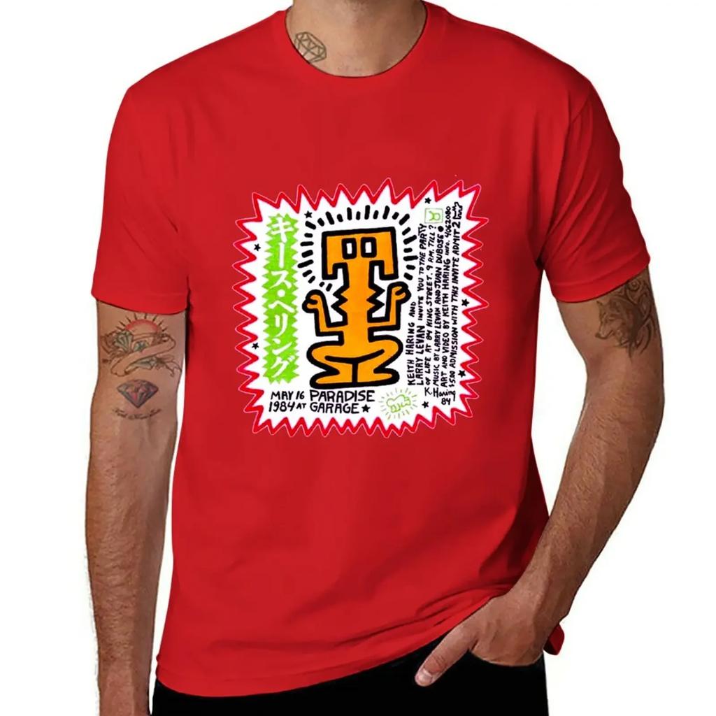PARADISE GARAGE LARRY LEVAN PARTY OF LIFE FLIER T-Shirt vintage clothes boys whites mens graphic t-shirts anime