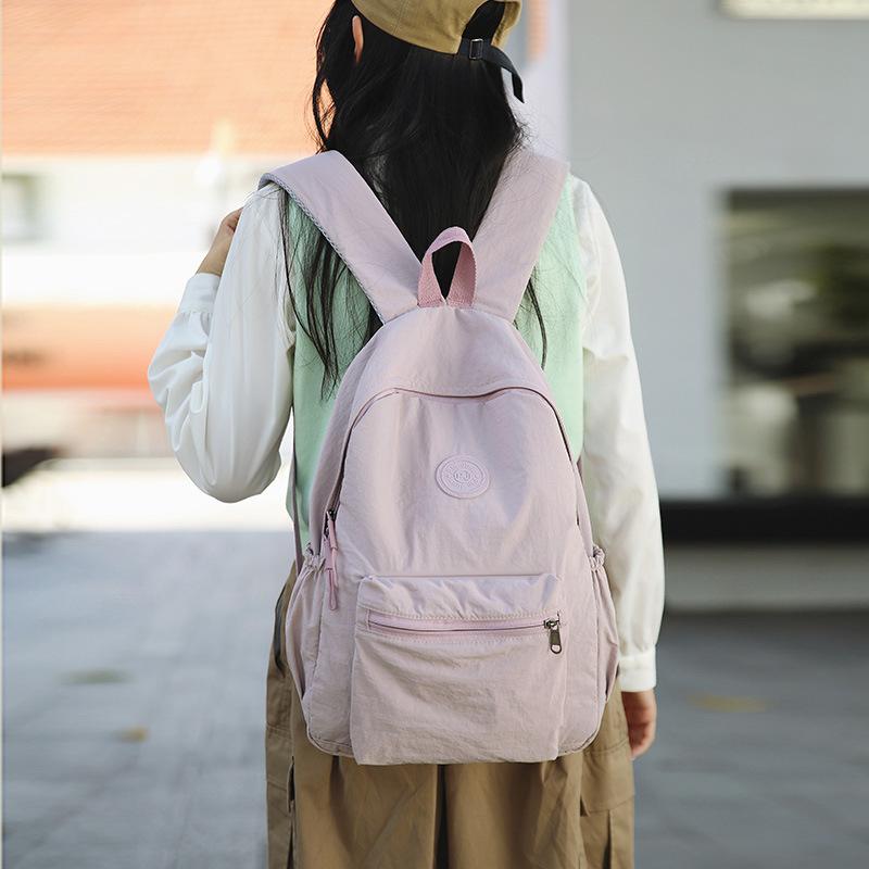 Schoolbag Original Single Backpack Sports and Leisure Men's and Women's Foldable Ultra-light Lazy Wind Travel Bag Schoolbag Ultra-light Mommy Backpack