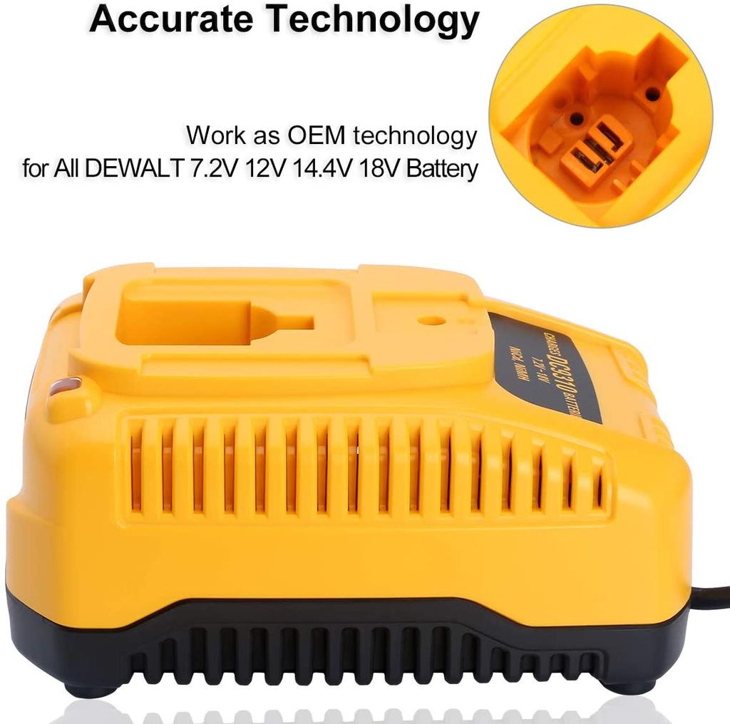 18V XRP Battery Charger EU Plug For 7.2V-18V NiCd NiMh Battery DC9096 DC9098 DW9099 DW9072 DW9057 DW9091