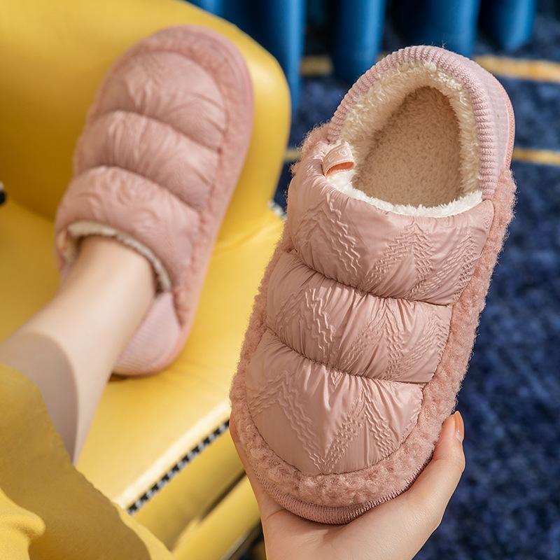 fashion Winter Men Snow Boots Plush Warm Ankle Boots Men Down Waterproof High Top Home Cotton Shoes Non-Slip Outdoor