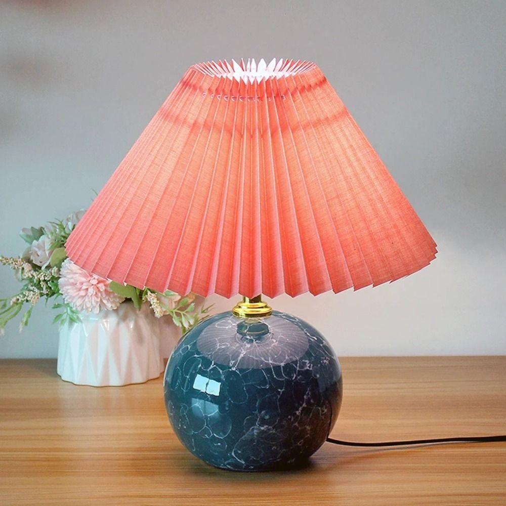 Minimalist Pleated Lampshade Washable Light Cover Ceiling Decor Table Lamp Cover Bedroom Hotel