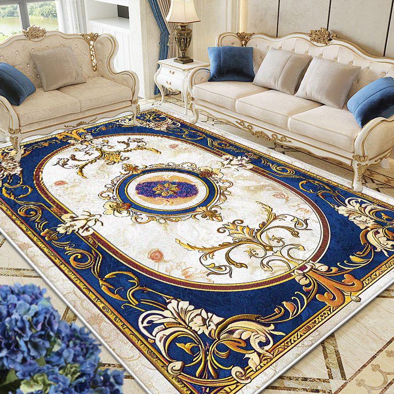 European Luxury Carpet Soft Non-slip Large Area Rugs for Bedroom Living Room Sofa Side Lounge Floor Mat Decoration