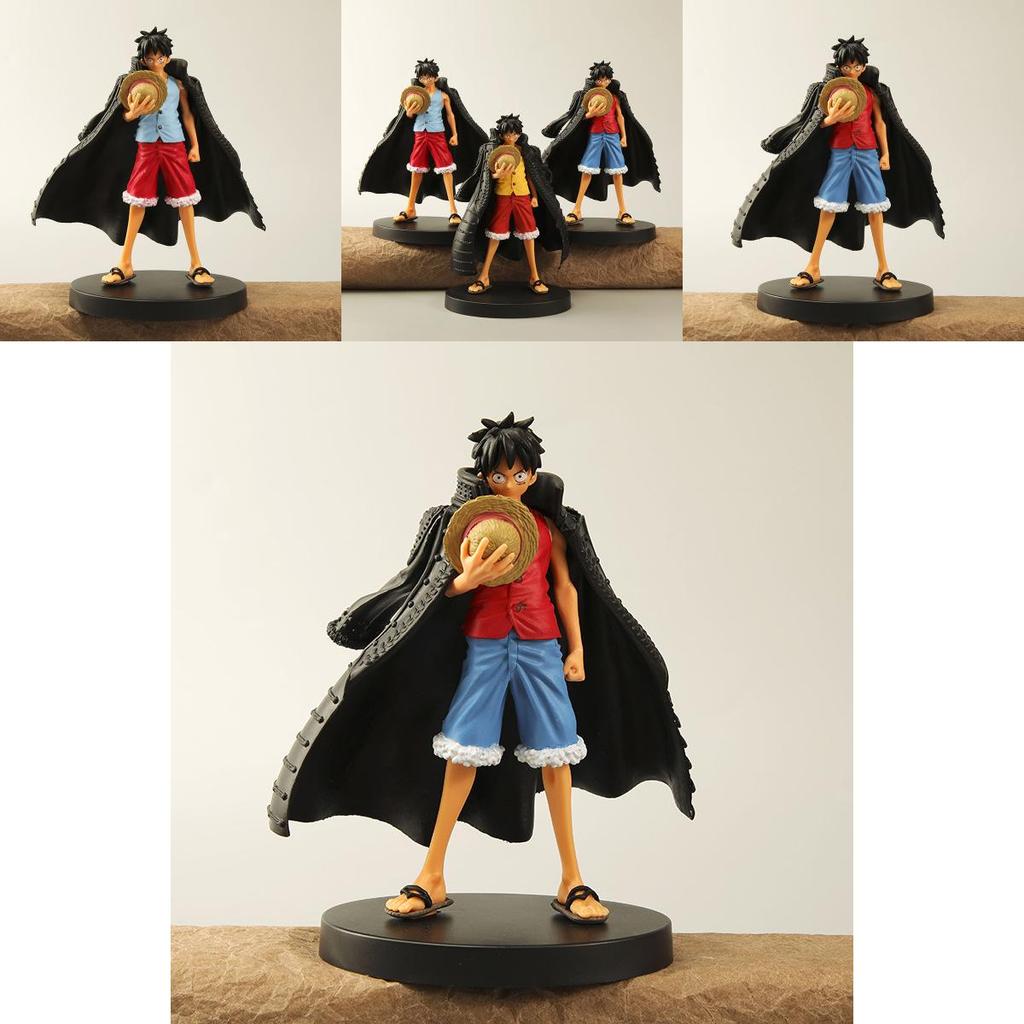 One Piece Luffy Pvc Figurine With Cloak Anime Gift For Collectors