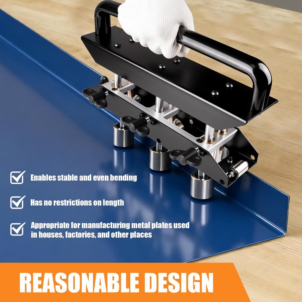 3 Station Edge Roller Bender Roofing For 0‑90 Degree Angle 13‑130mm Bending Sheet Metal Bending Tool High Speed Steel Roller