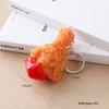 PVC Fried Chicken & Cola Keychain - Play Food Model Including Drumsticks, Wings, Nuggets