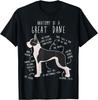 Cropped Mantle Great Dane Dog Anatomy, Cute Funny Pet Mom T-Shirt