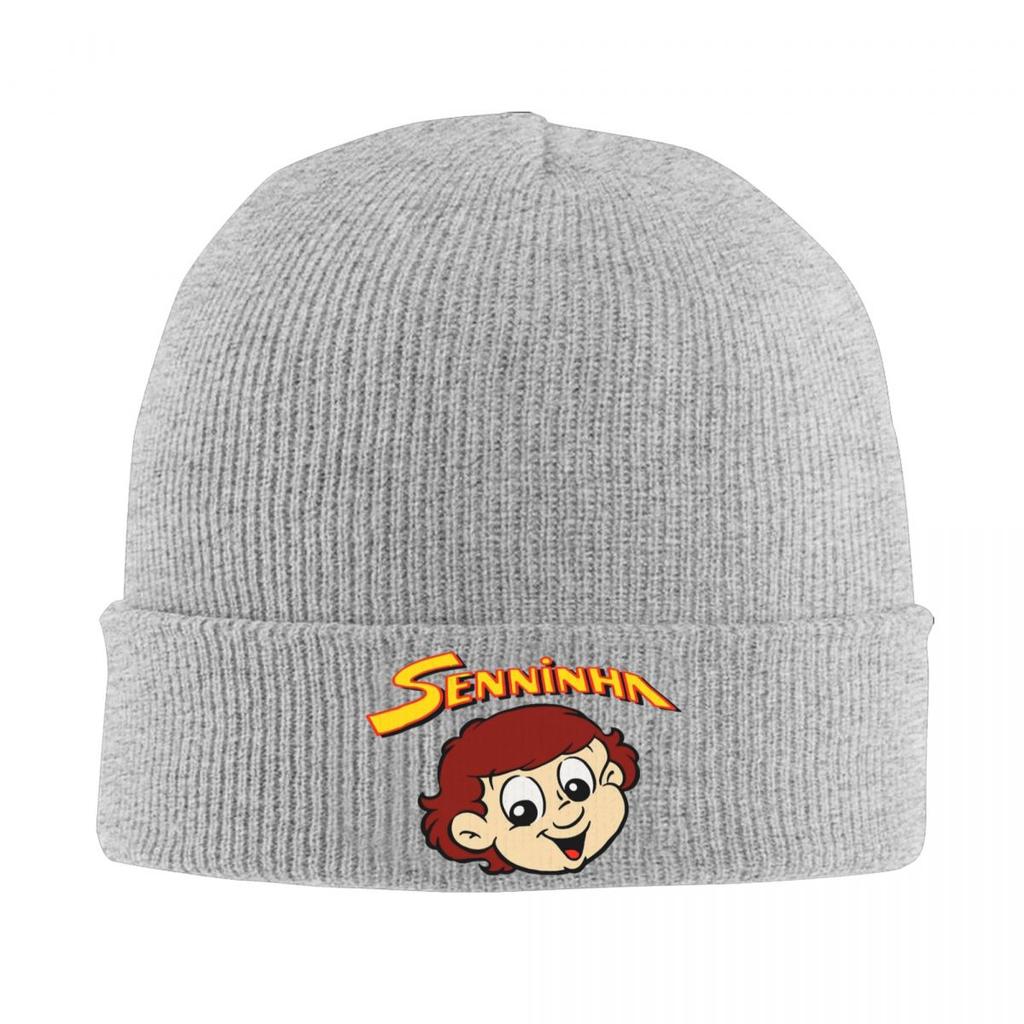 Senninha Ayrton Senna Knitted Caps Women's Men's Beanie Winter Hat Hip Hop Cap