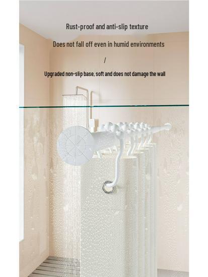 Heavy-Duty Telescopic Rod: No-Drill Curtain & Drying Solution for Bathroom, Bedroom, Doorway, Balcony
