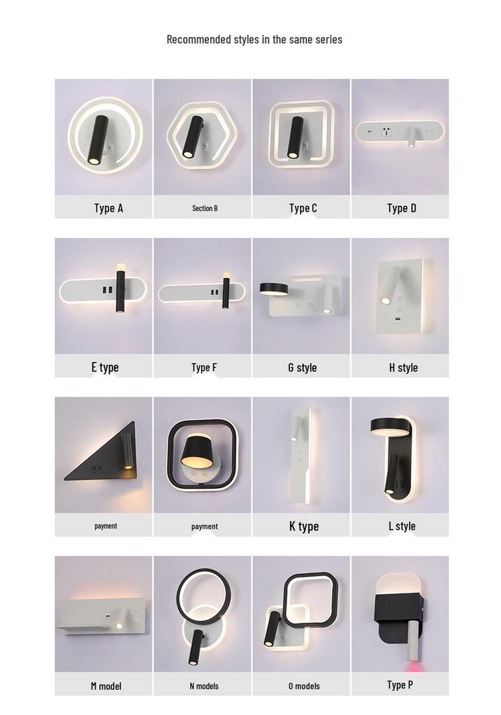 Rotatable Dimmable Wall Lamps for Living Room, Bedroom, Hallway, and Foyer