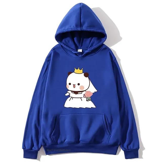 

Брак Бубу Дуду Панда Малыш Медведь Толстовки Женщины Парные Толстовки Kawaii Девочка Мальчик Одежда Y2k Пуловер Унисекс 3XL