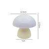 Mushroom LED Table Lamp Touch Dimming USB Charging Night Light for Bedroom/Desk/Coffee Bar Decorative Ambient Night Lighting