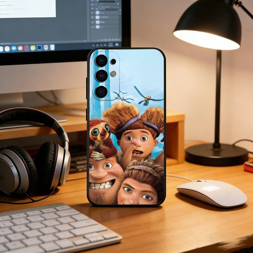 L-Lovely crazy cartoon cavemen Phone Case For Samsung S25,S24,S21,S22,S23,S30,Ultra,S20,Plus,Fe,Soft Silicone Black Cover