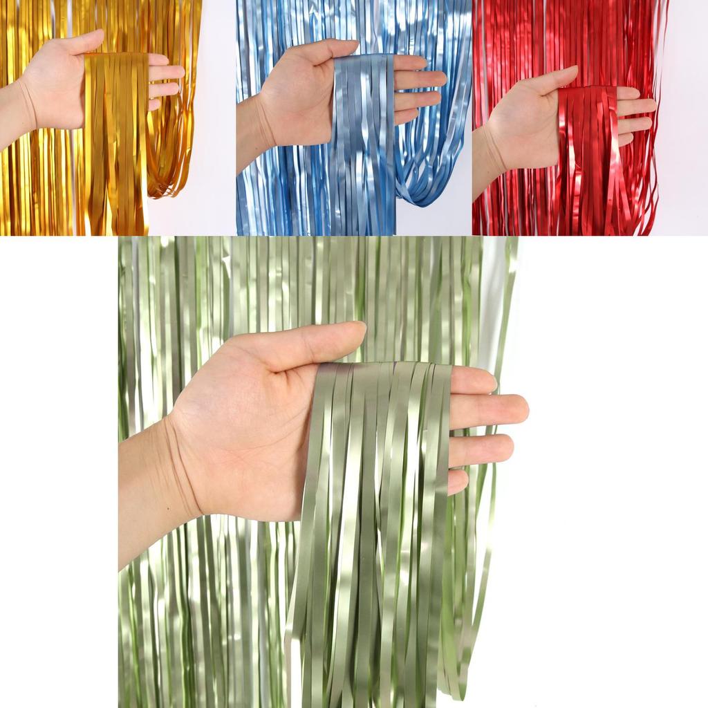 Elegant 1x2m Matte Colorful Rain Curtain For Stunning Birthday Wedding Party Decorations