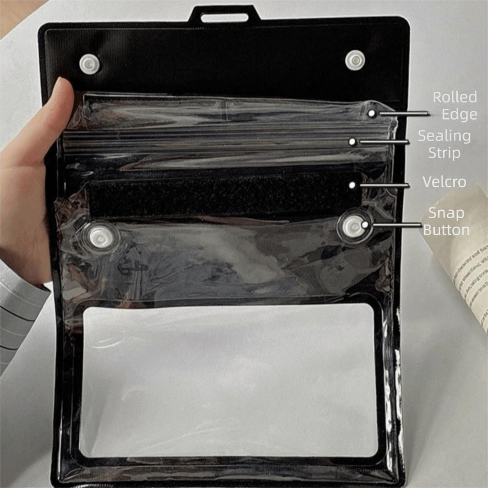 Large Capacity Waterproof Phone Case With Waist Strap Touch Screen Drift Diving Bag PVC Transparent
