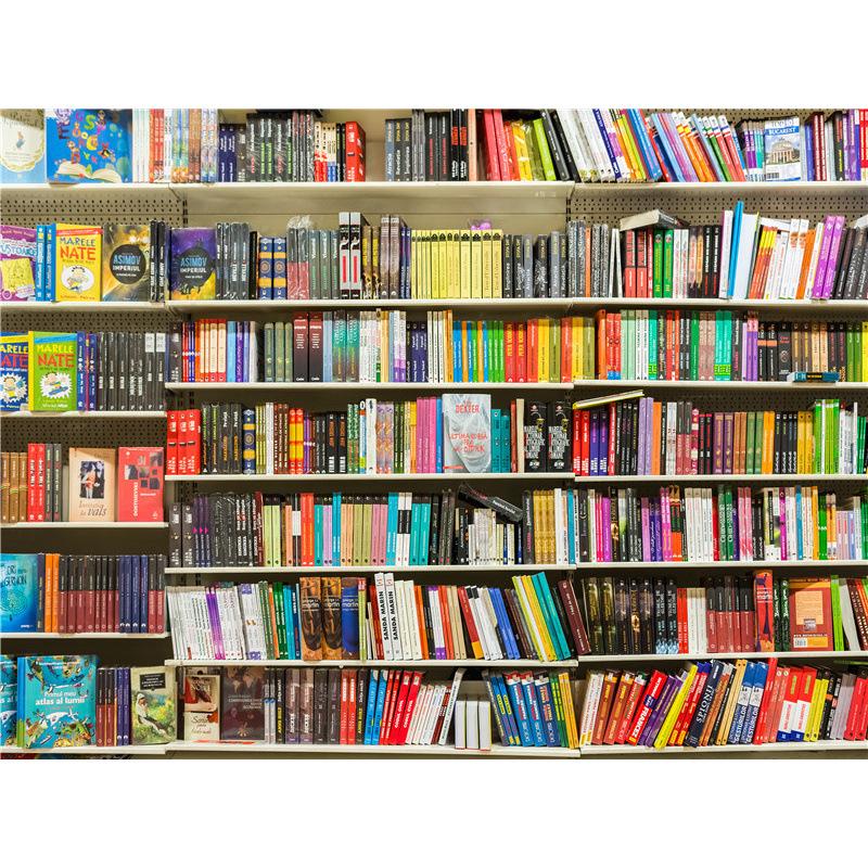 High-Definition Douyin-Moderator-Hintergrund: Bücherregal Bürodeko