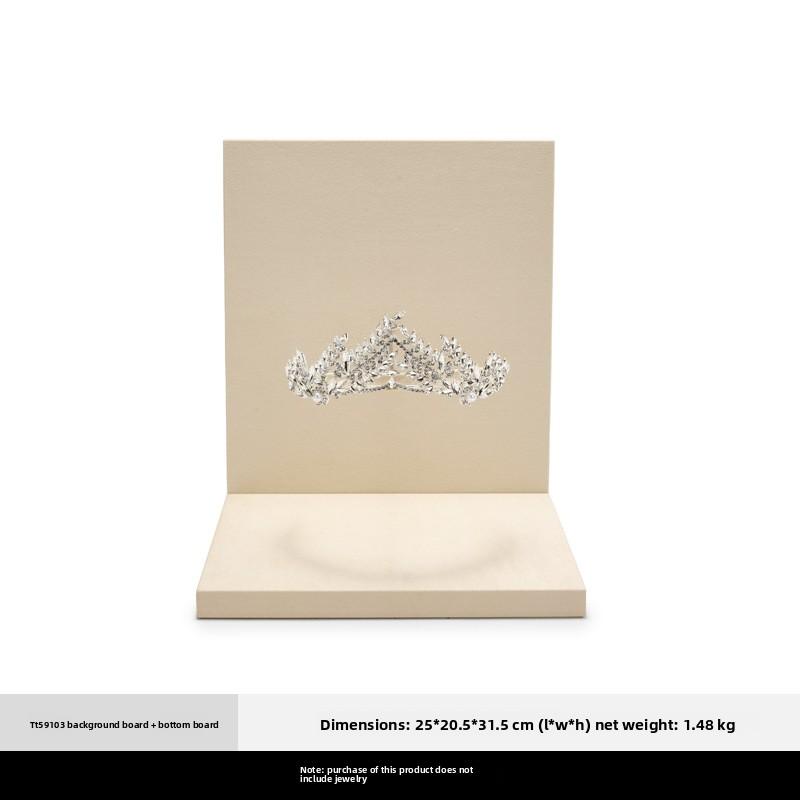 

Luxury Crown Display Stand High-Grade Tiara & Headband Holder Jewelry Showcase Props